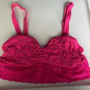 Gilly Hicks Sydney Lace Bandeau Bralette w/ straps (small)